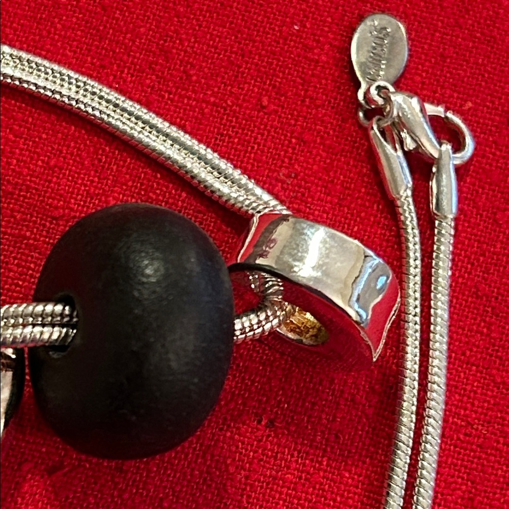 Chico's Silver and Black Pendant Necklace - Picture 4 of 7